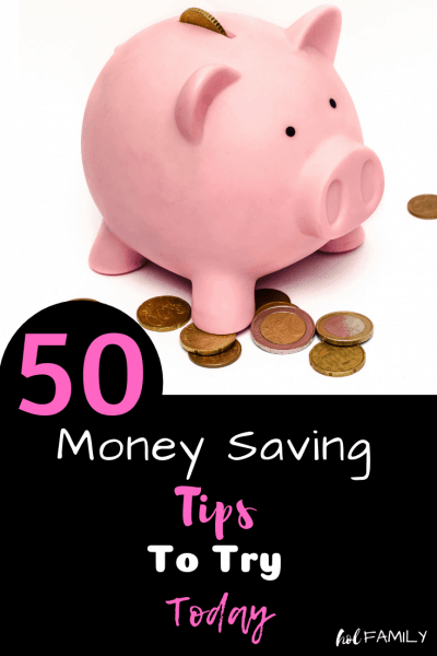 50 Money Saving Tips to Try Today