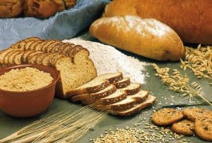 Cookies, breads, and other cereal grains containing wheat and gluten