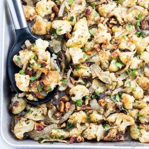 Low carb paleo cauliflower stuffing