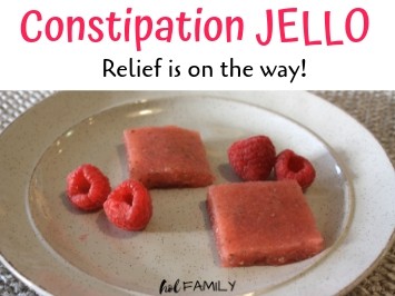 Anti-constipation raspberry jello