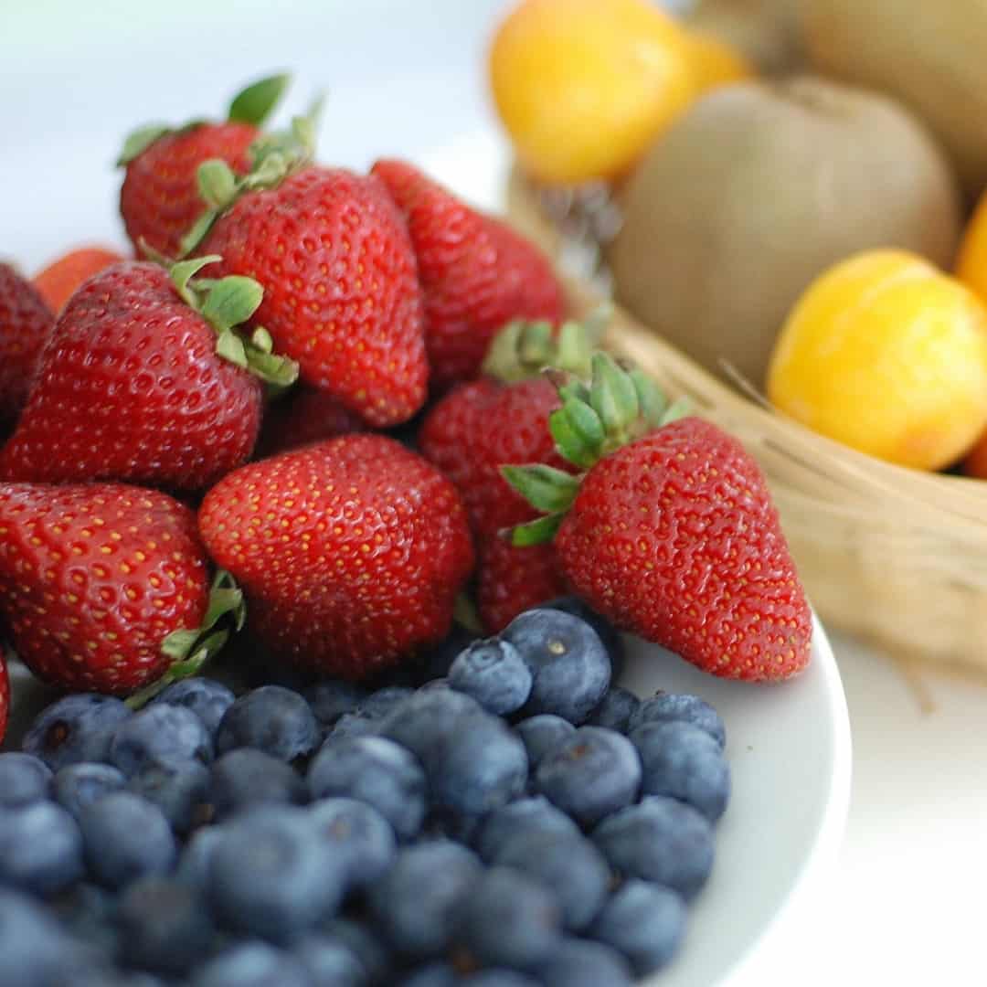 Health berries and fruit