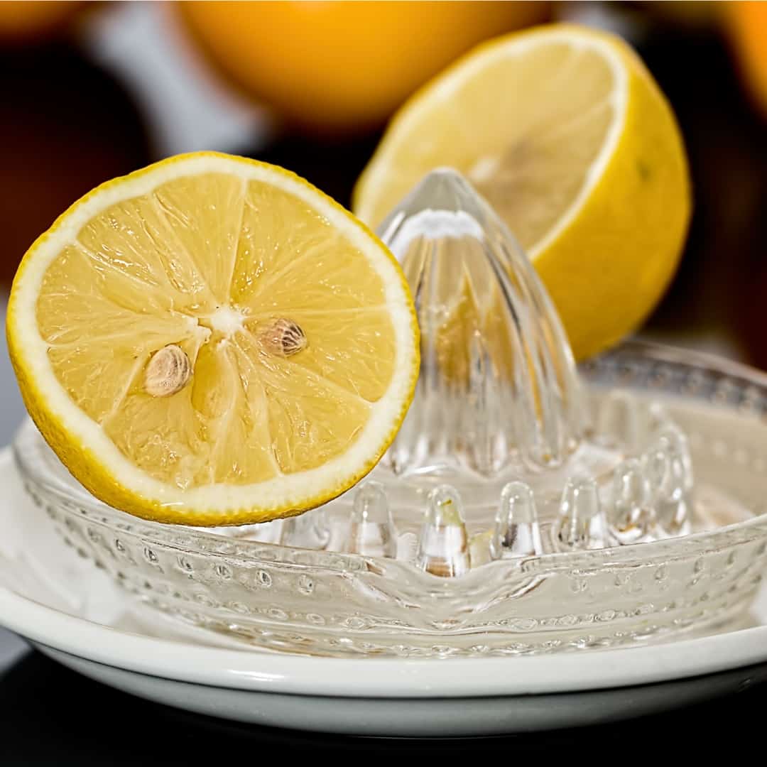 Lemon in lemon juicer