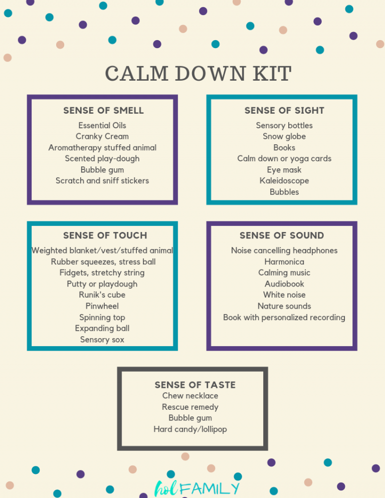 How to Make a Calm Down Kit for Emotional Regulation in Kids | hol FAMILY