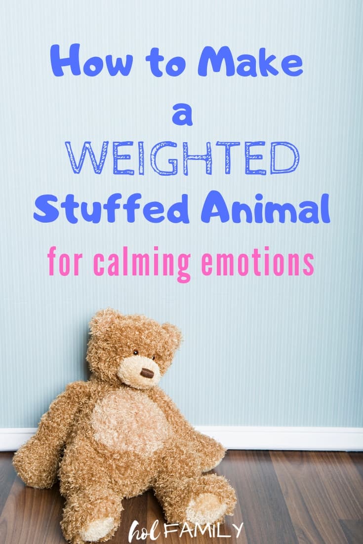 weighted plush animals