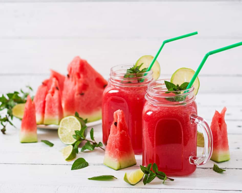 Watermelon mint detox water