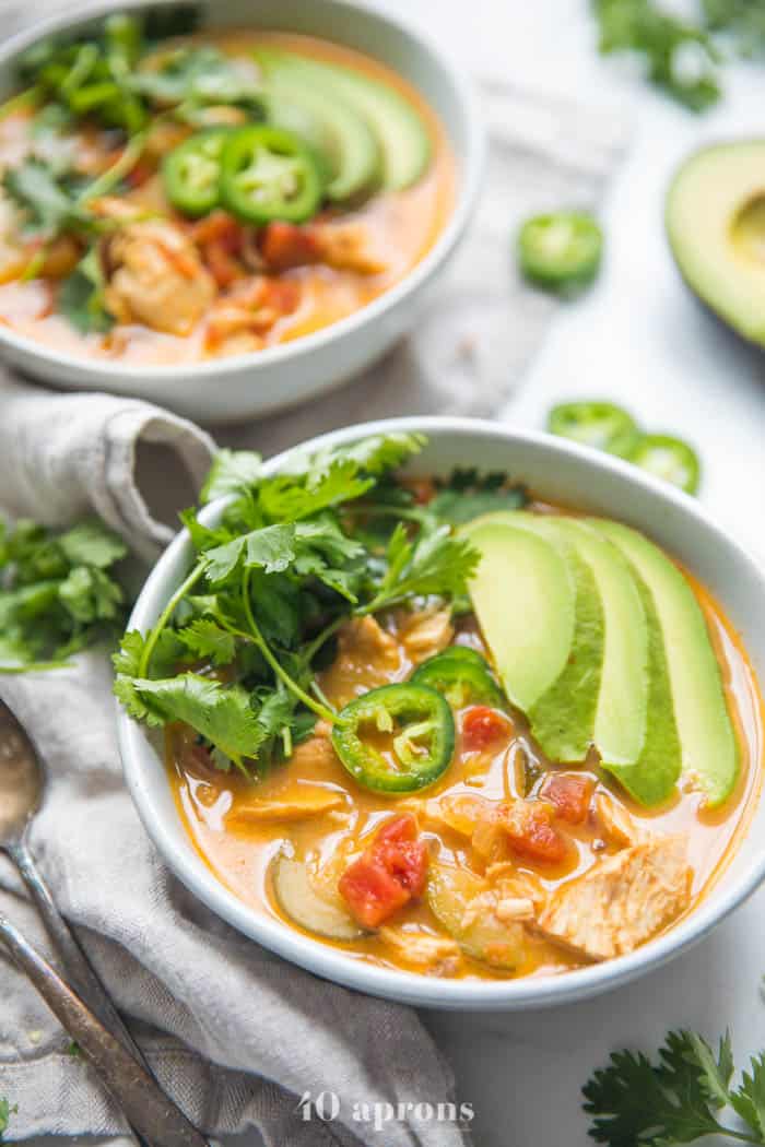 Instant Pot Whole 30 Paleo Chicken Tortilla Soup